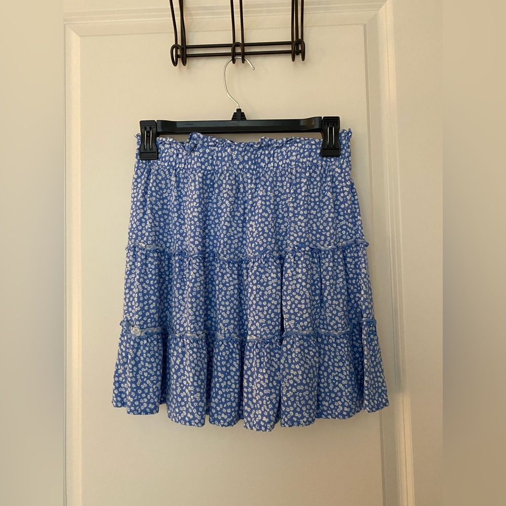 Target Wild Fable Blue Floral Skirt